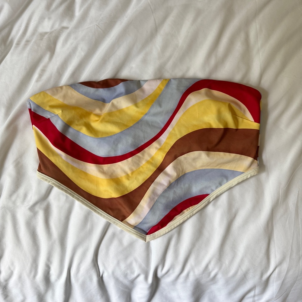 Solid & Striped Multicolor Bikini Top - image 1